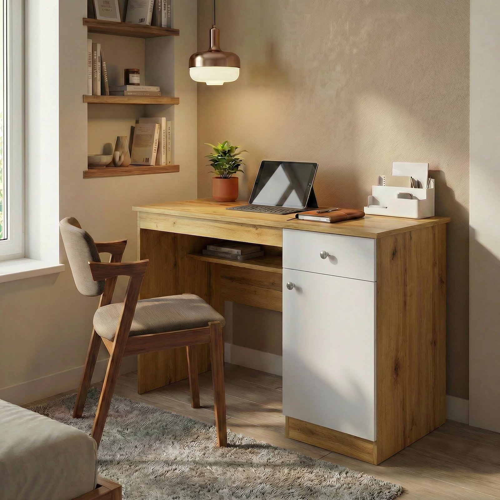 Solid Wood Study Desk