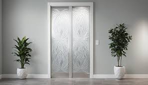 Frosted / Clear Glass Doors